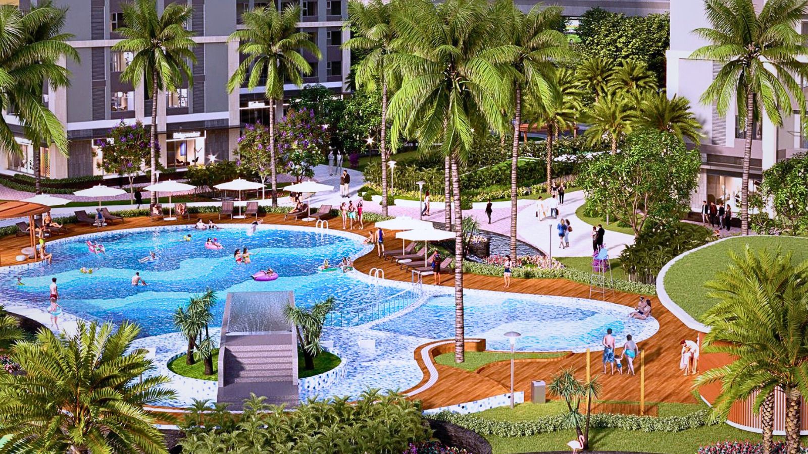 hồ bơi Beverly Solari và Glory Heights